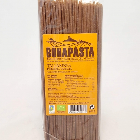 Tallarines integrales de espelta 500g Bio Bonapasta 