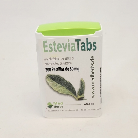 Estevia Tabs 300 pastillas de 60mg Med Herbs 
