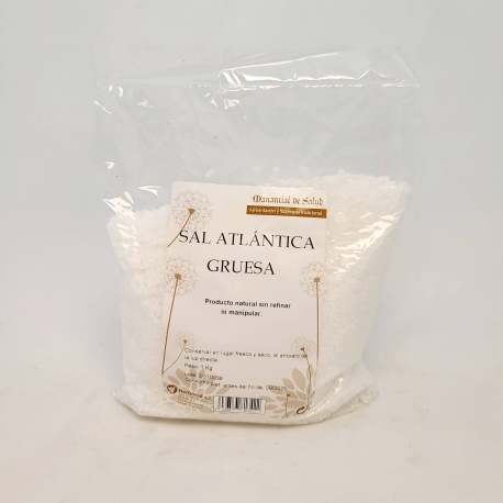 Sal atlántica gruesa 1kg Manantial de salud 
