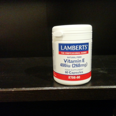 Vitamin E 400iu 60 caps Lamberts 