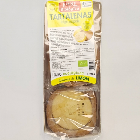 Tartalenas de espelta Limón 240g Espiga Biológica 